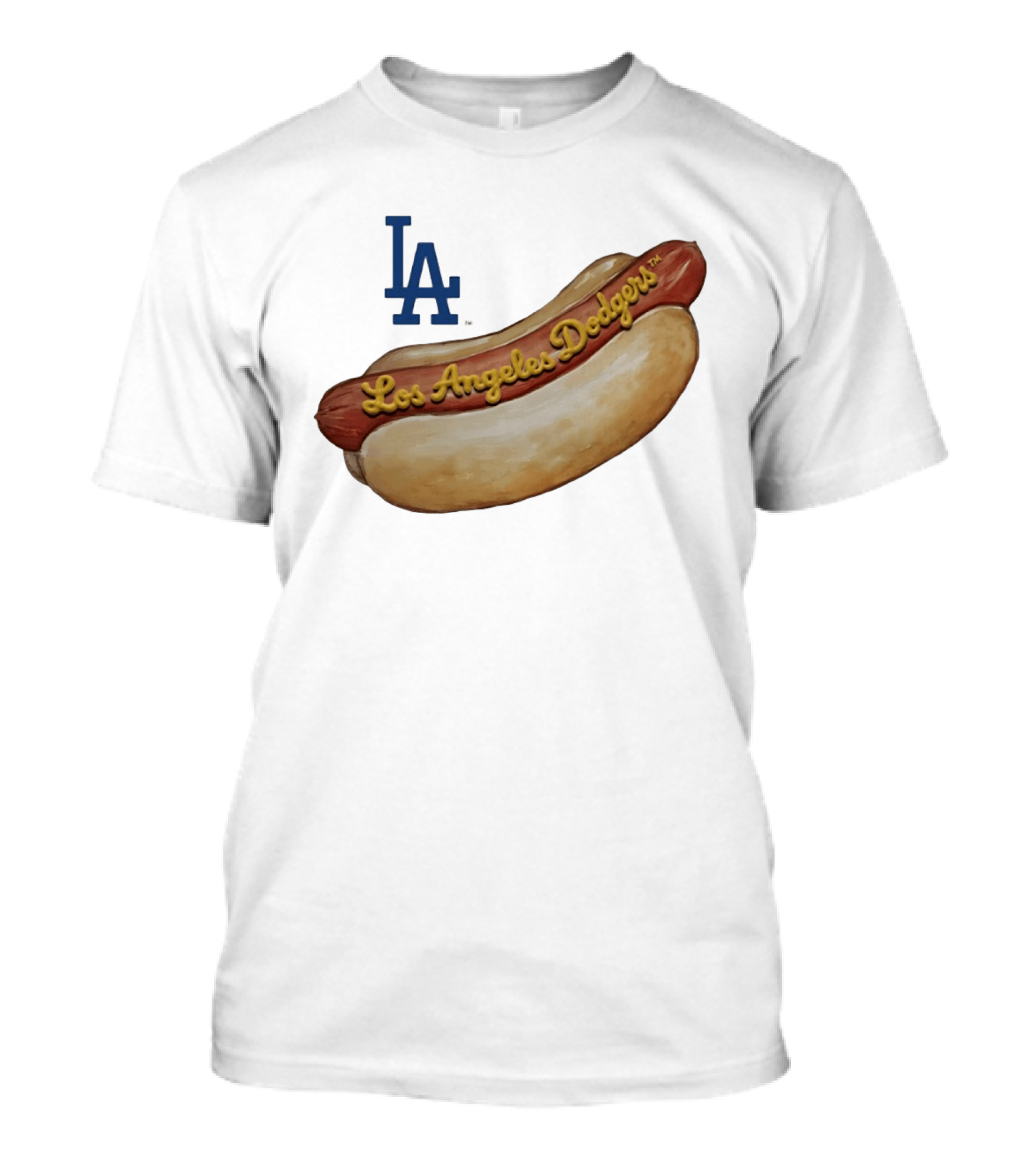 Los Angeles Dodgers Hot Dog MLB 2026 Season LA Team T-Shirt