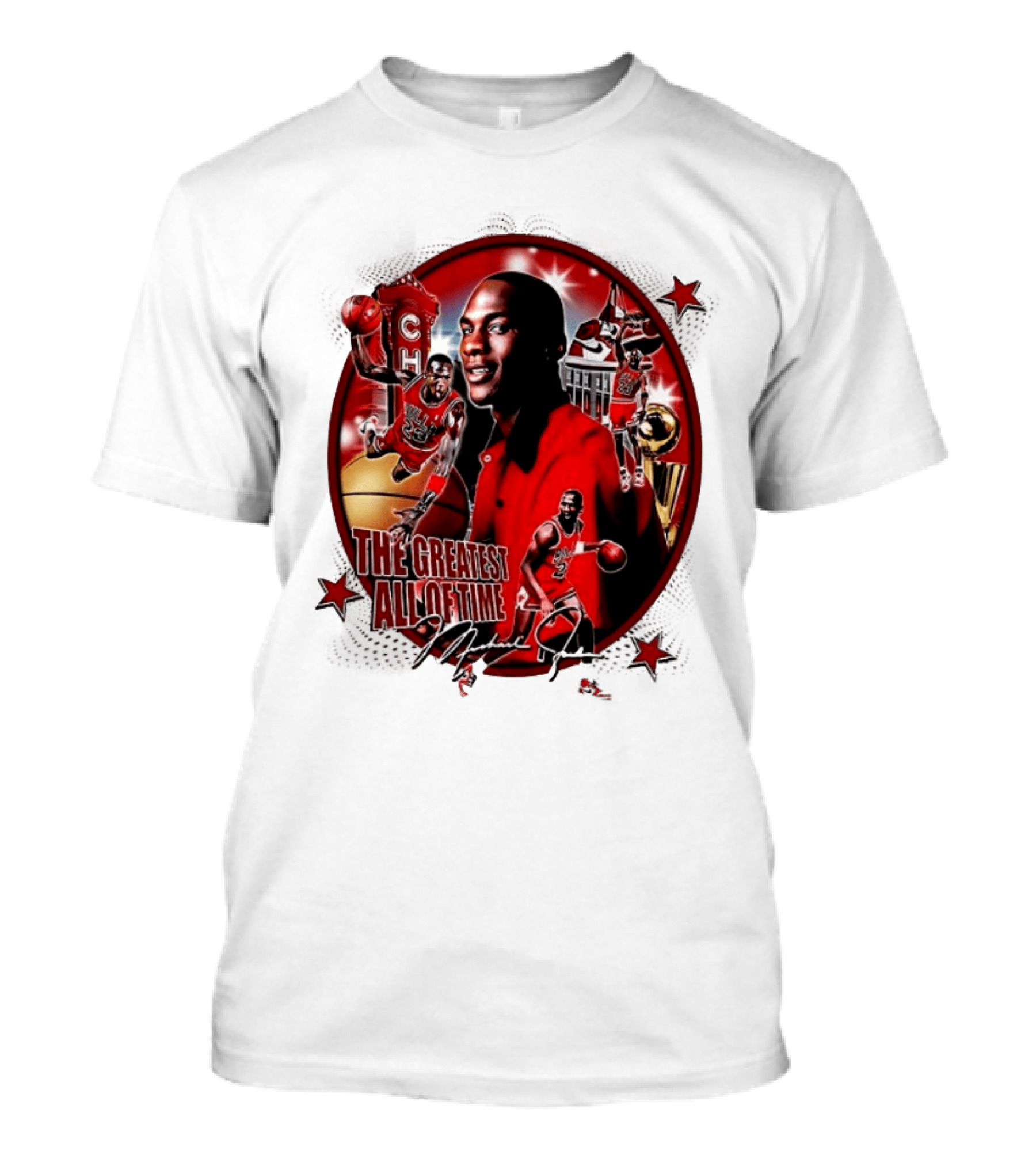 The Greatest Of All Time Michael Jordan Chicago Basketball Legend Trophy T-Shirt