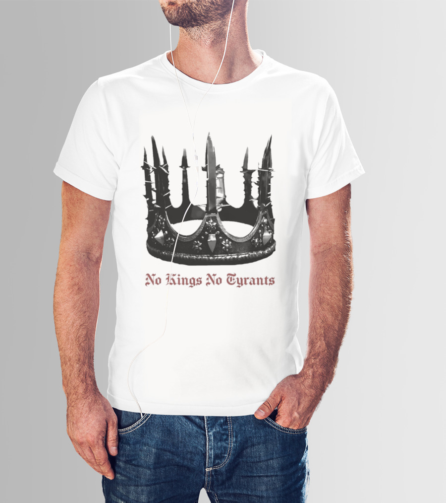 No Kings No Tyrants Crown Spiked T-Shirt