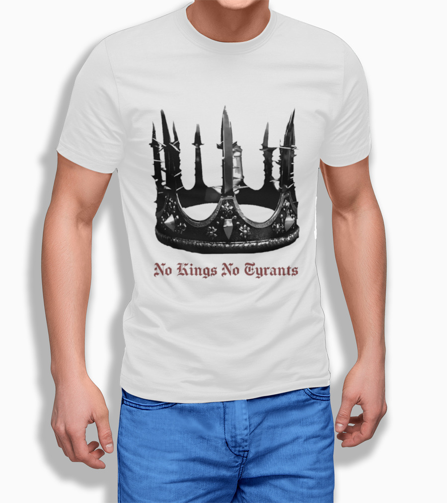 No Kings No Tyrants Crown Spiked T-Shirt