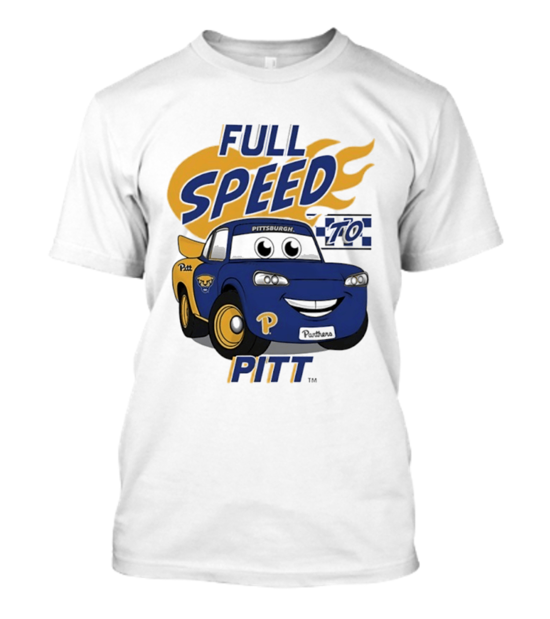 Pitt Panthers Full Speed To Pitt Racing Theme Vive La Fete T-Shirt