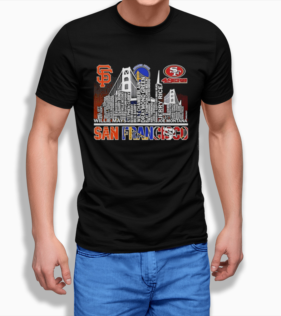 San Francisco Giants Warriors 49ers Skyline T-Shirt