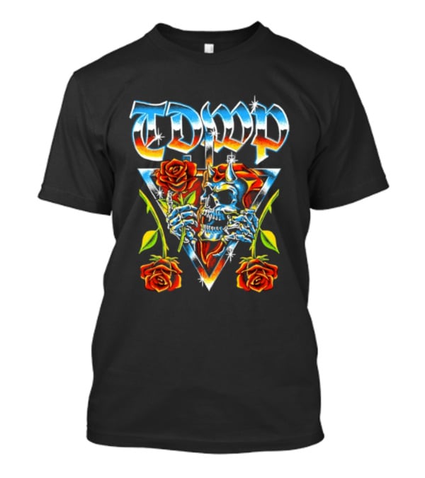 TDWP Devil Skull Roses Metalcore Band T-Shirt