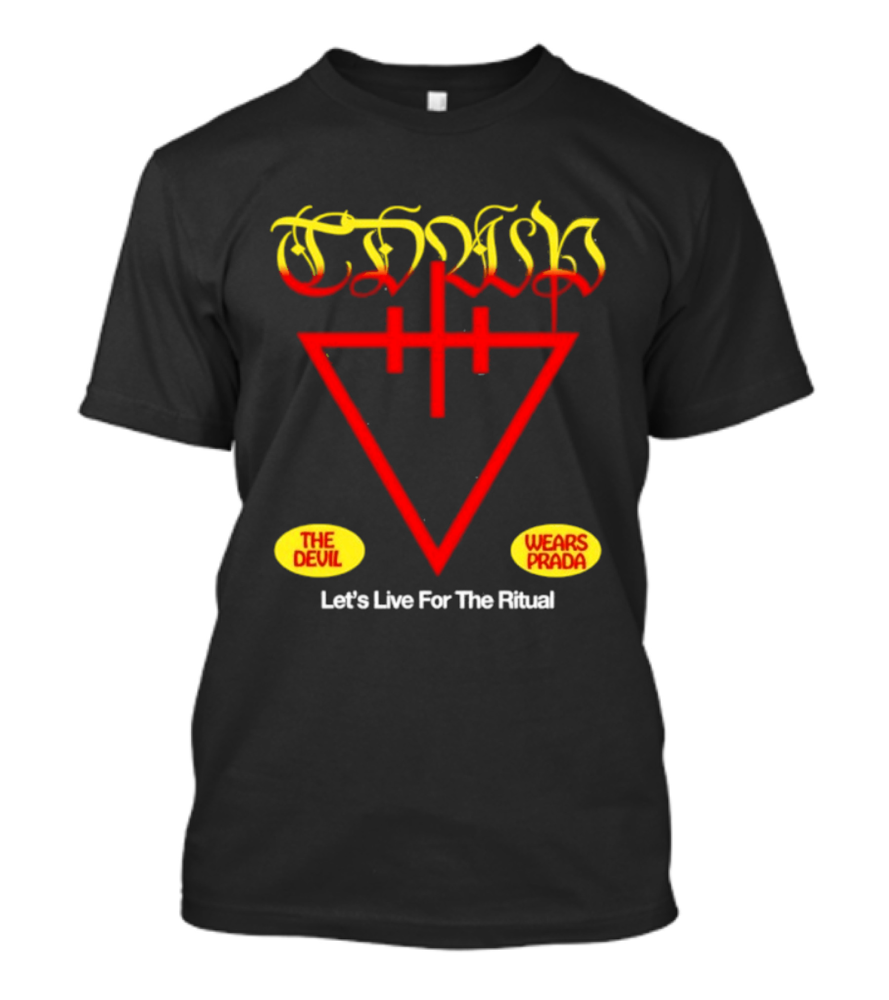 The Devil Wears Prada Ritual Inverted Triangle Symbol Let's Live For The Ritual T-Shirt