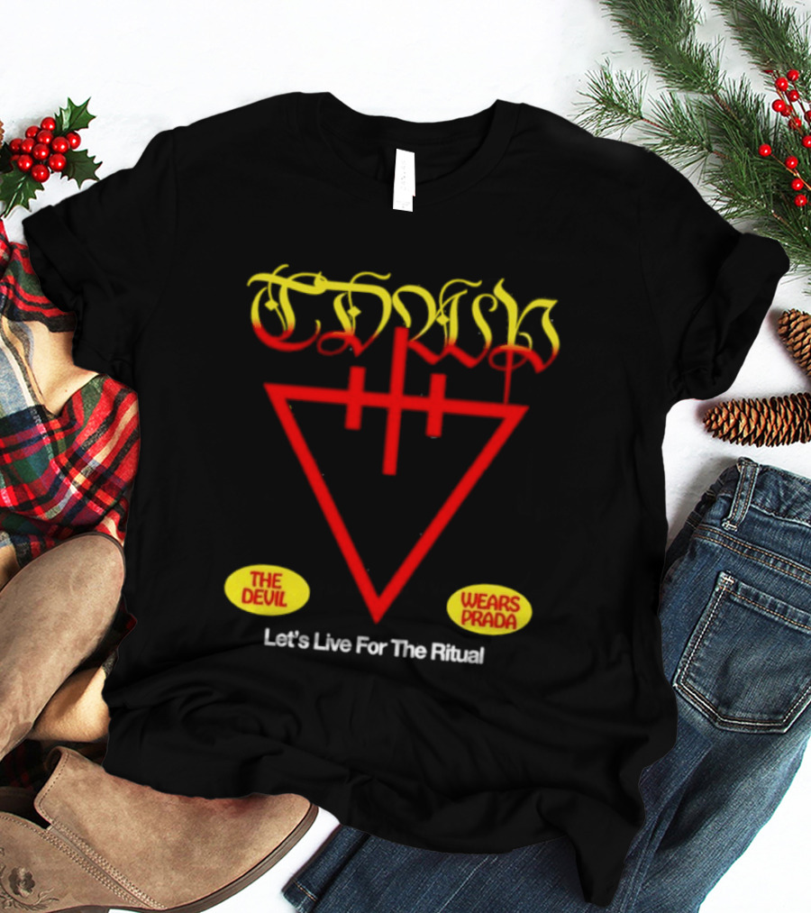 The Devil Wears Prada Ritual Inverted Triangle Symbol Let's Live For The Ritual T-Shirt