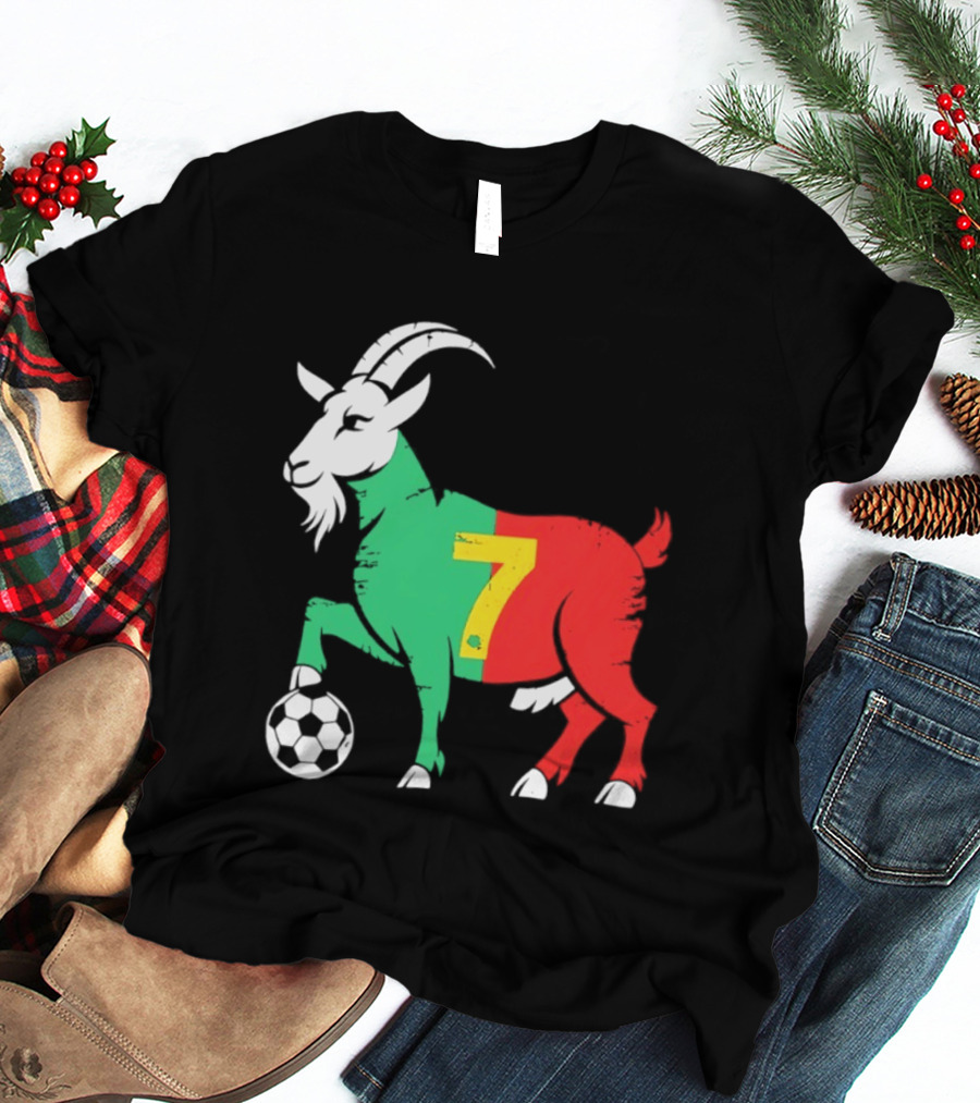 Cristiano Ronaldo GOAT 7 Portugal Soccer T-Shirt