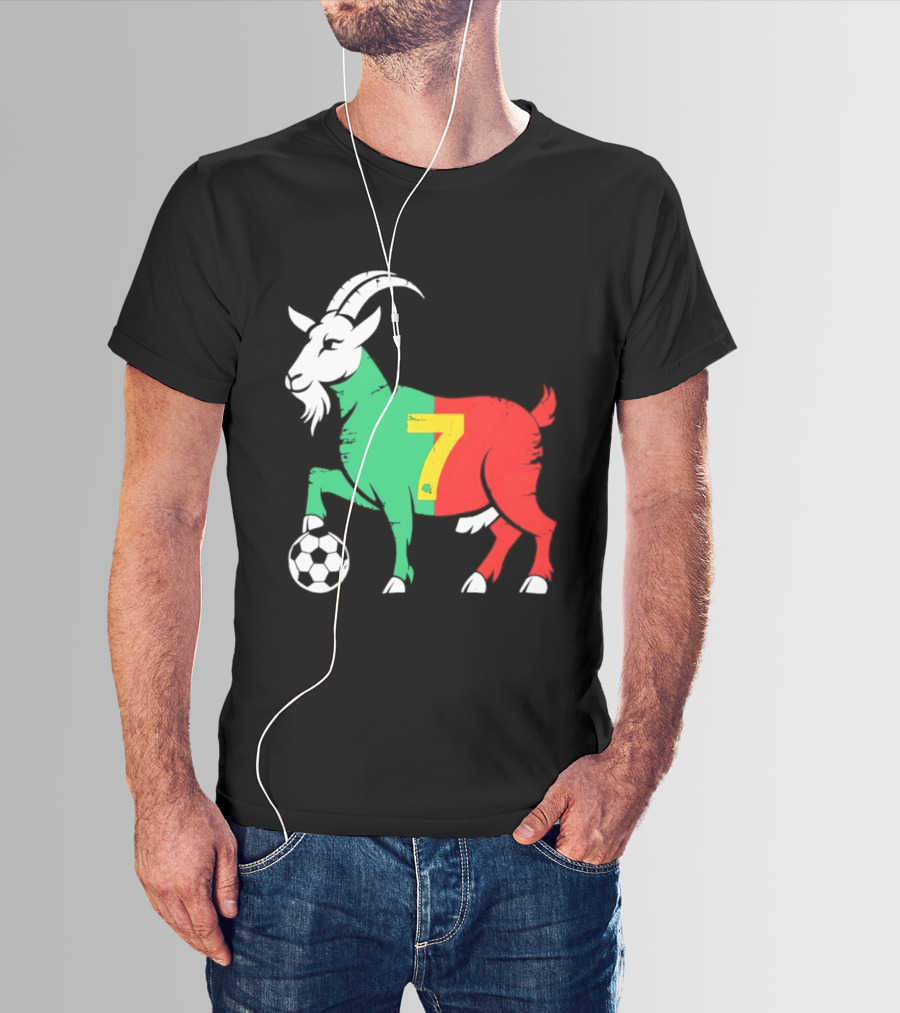 Cristiano Ronaldo GOAT 7 Portugal Soccer T-Shirt
