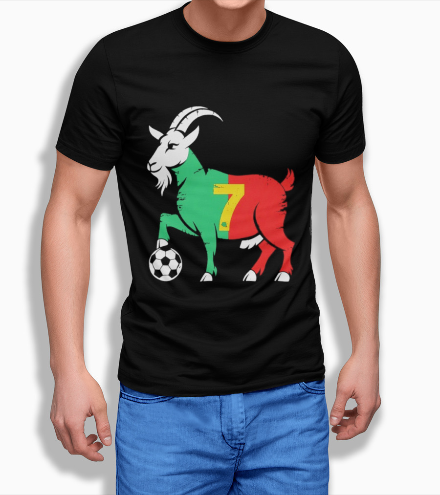 Cristiano Ronaldo GOAT 7 Portugal Soccer T-Shirt