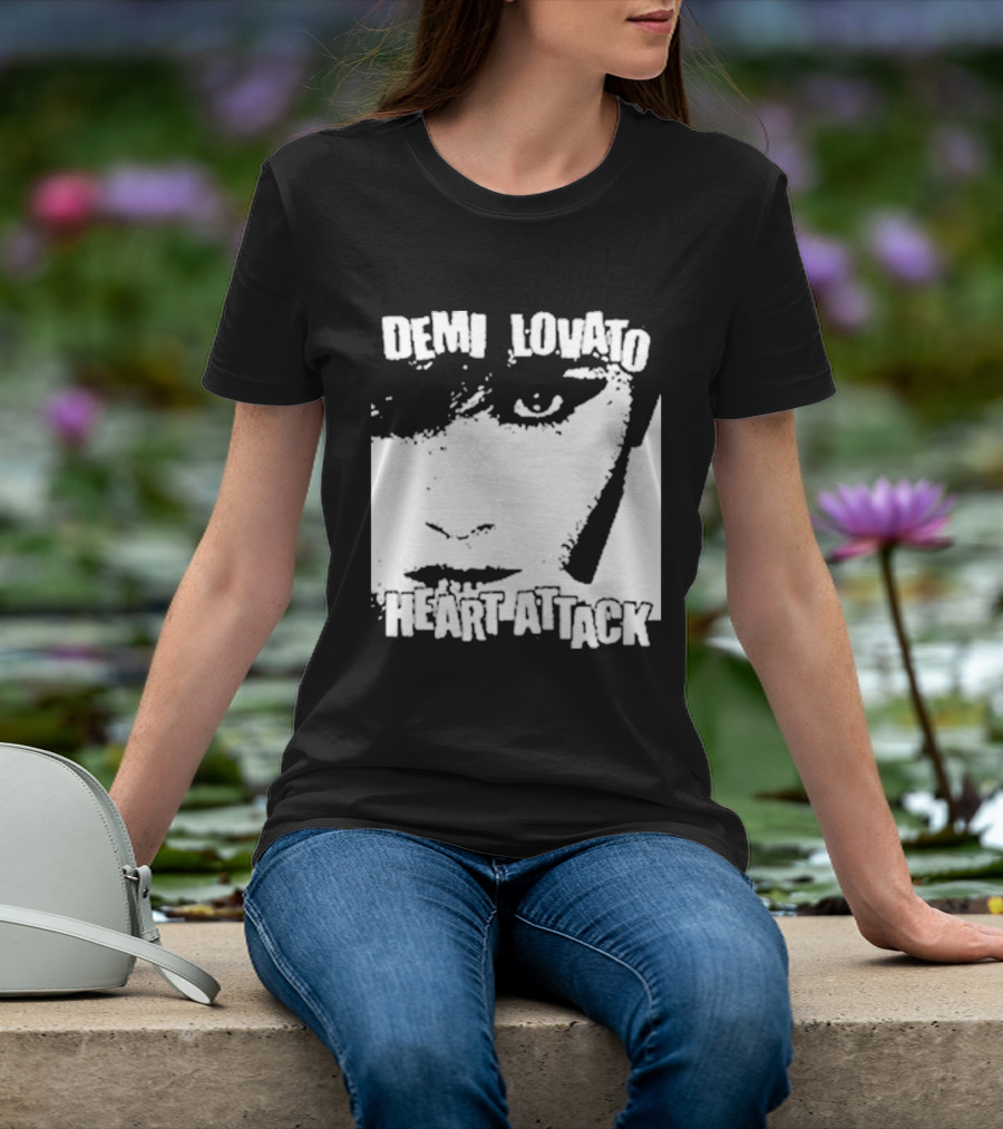 Demi Lovato Heart Attack Anniversary Face T-Shirt