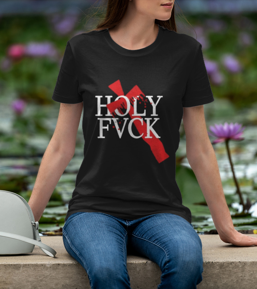 Demi Lovato Holy Fvck Bleeding Cross T-Shirt