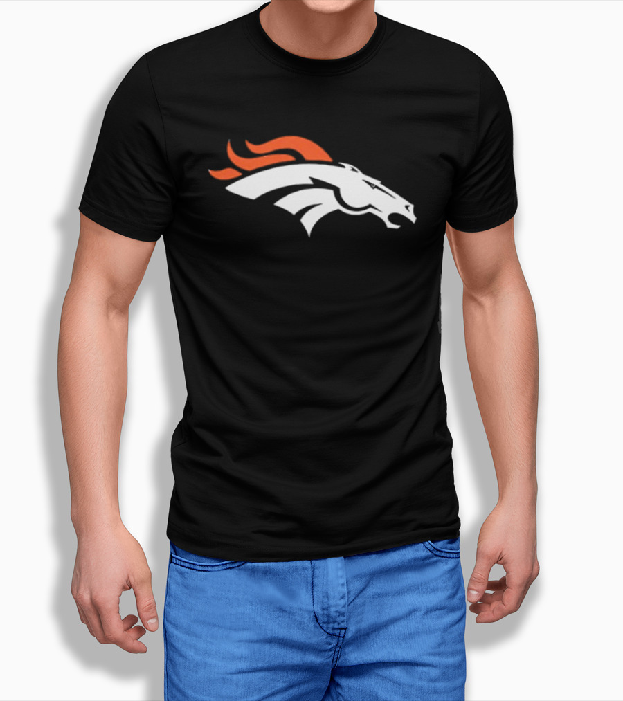 Denver Broncos Damn Right I Am A Broncos Now And Forever Signatures Two Sided T-Shirt