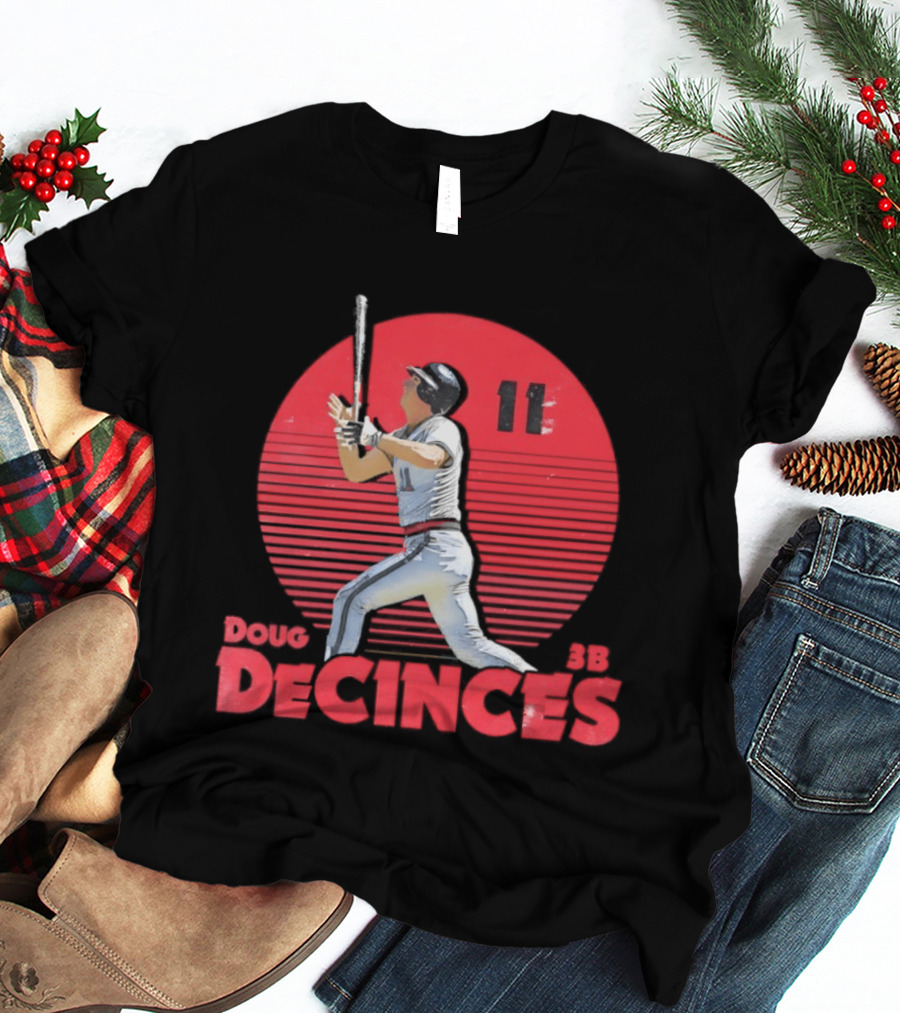 Doug DeCinces 11 California Angels Baseball Legend Player Number T-Shirt