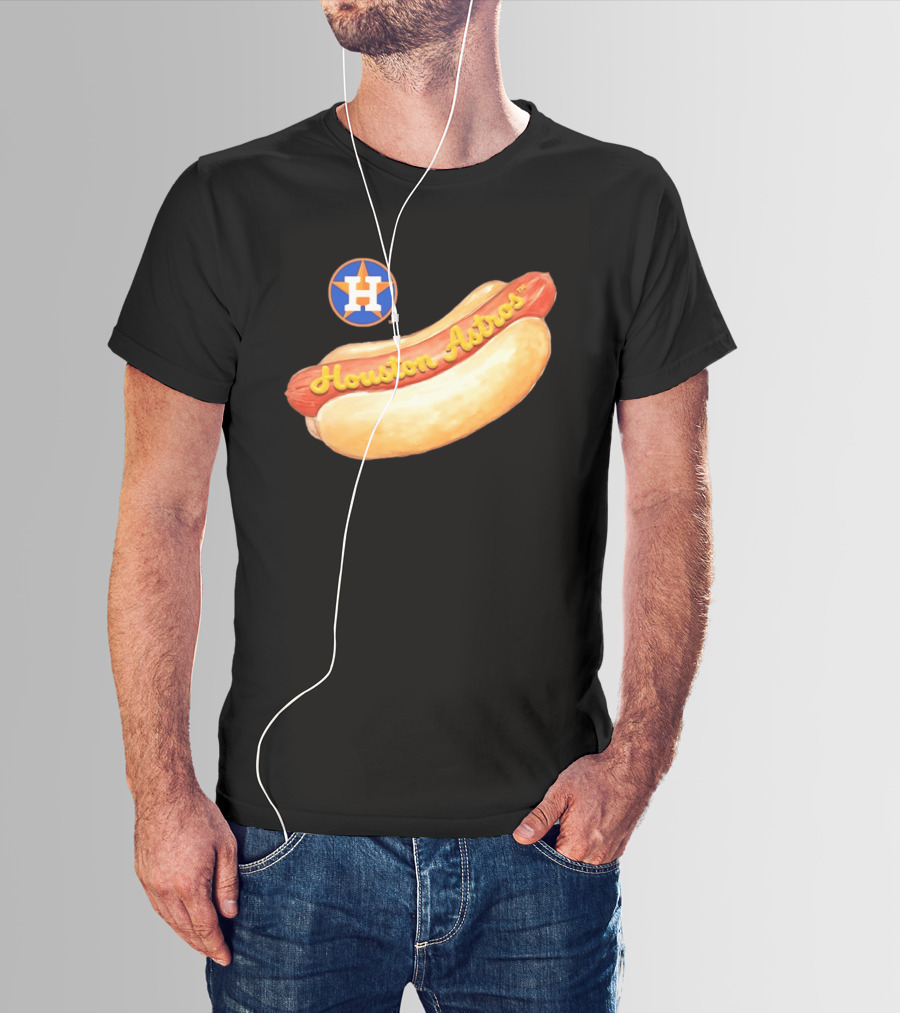 Houston Astros Hot Dog MLB 2026 Season Fan T-Shirt