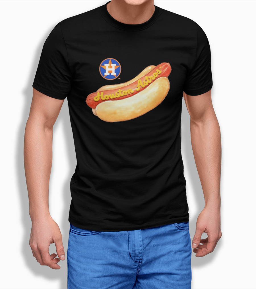 Houston Astros Hot Dog MLB 2026 Season Fan T-Shirt