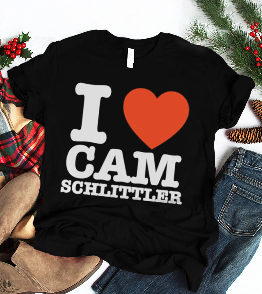 I Love Cam Schlittler Red Heart T-Shirt