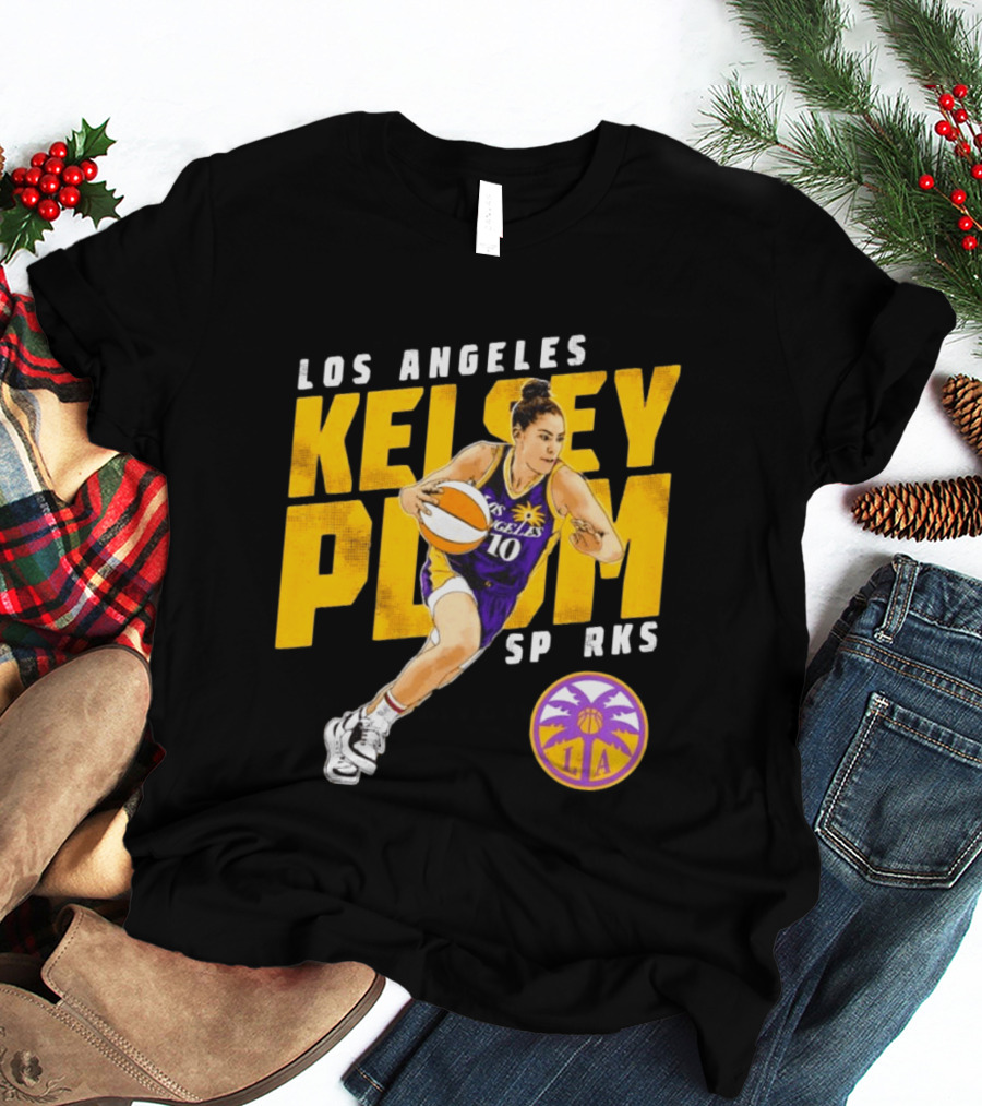 Los Angeles Kelsey Plum Sparks SP RKS 10 Basketball Player T-Shirt