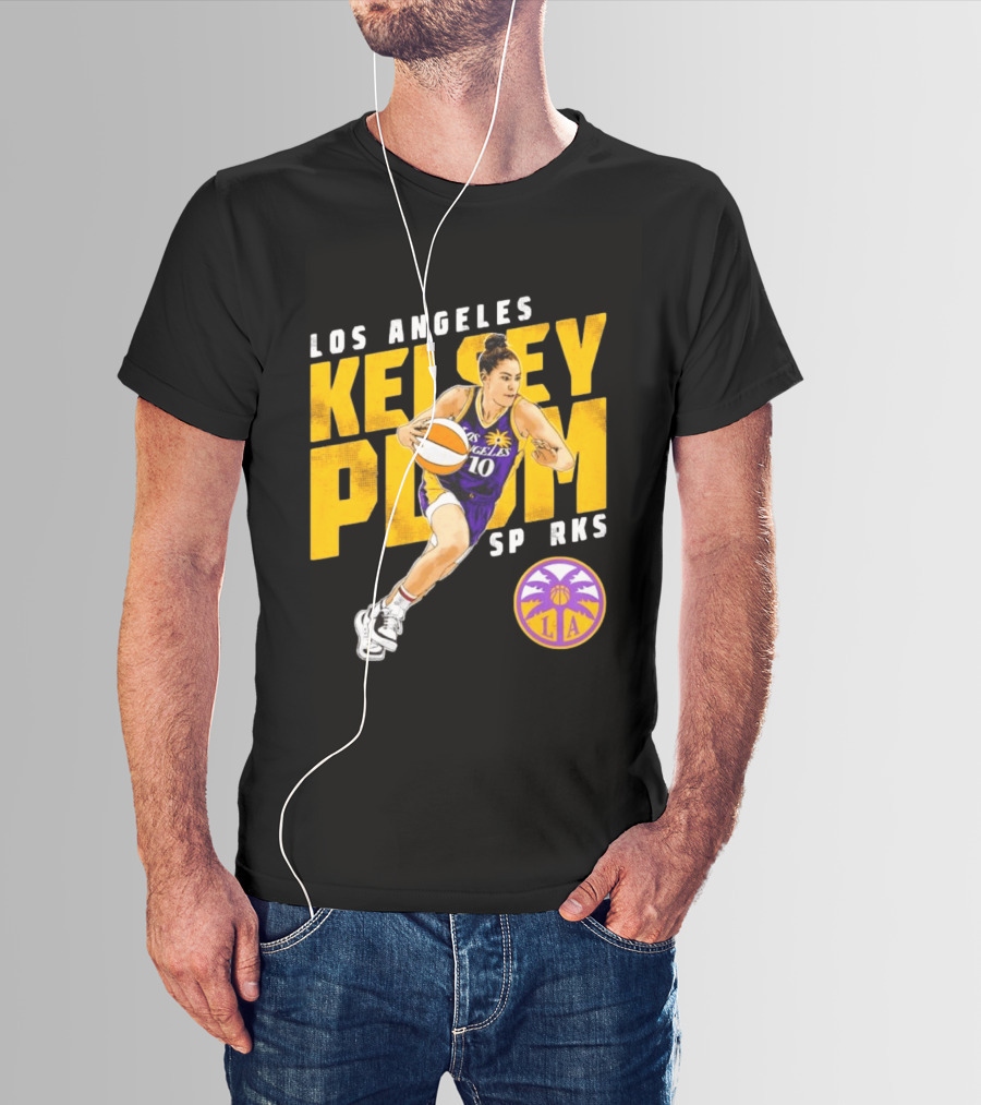 Los Angeles Kelsey Plum Sparks SP RKS 10 Basketball Player T-Shirt