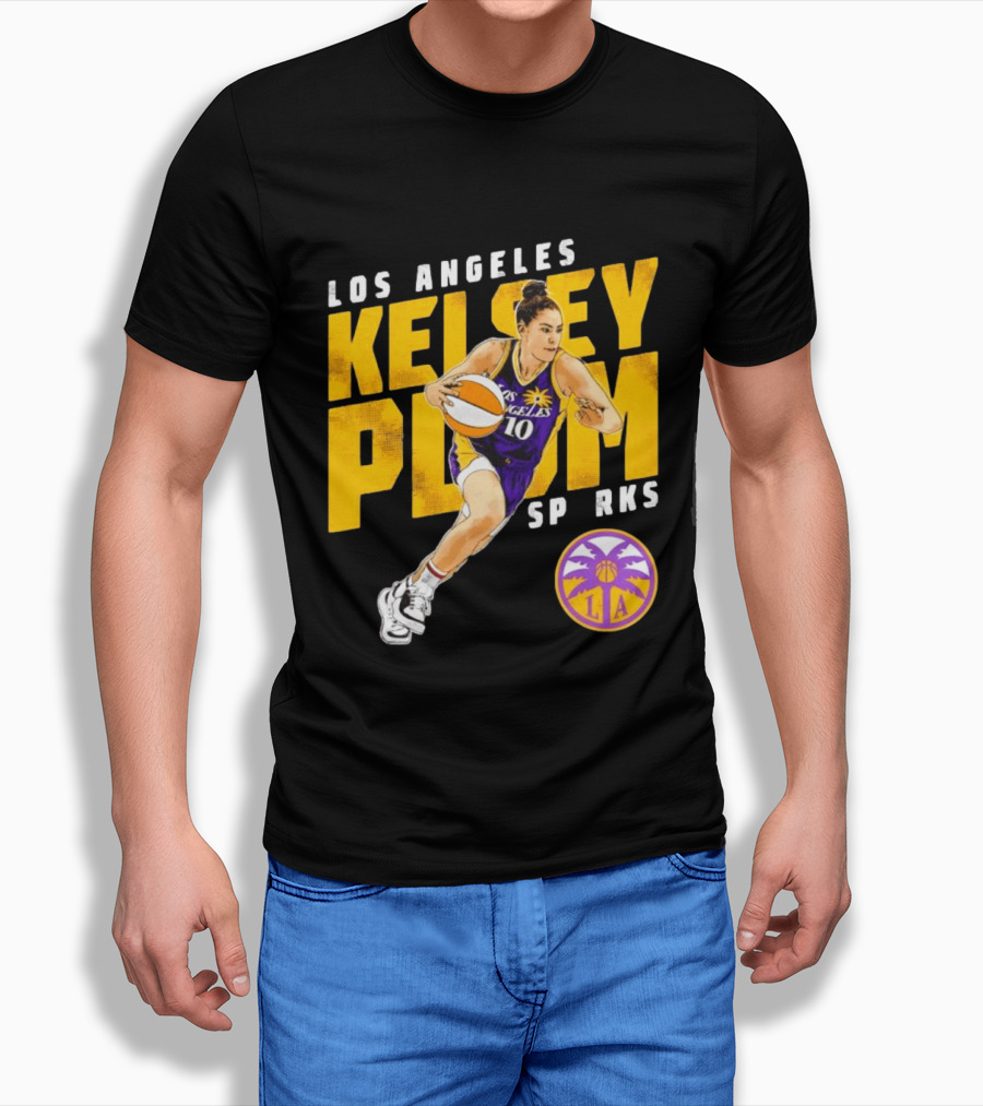 Los Angeles Kelsey Plum Sparks SP RKS 10 Basketball Player T-Shirt