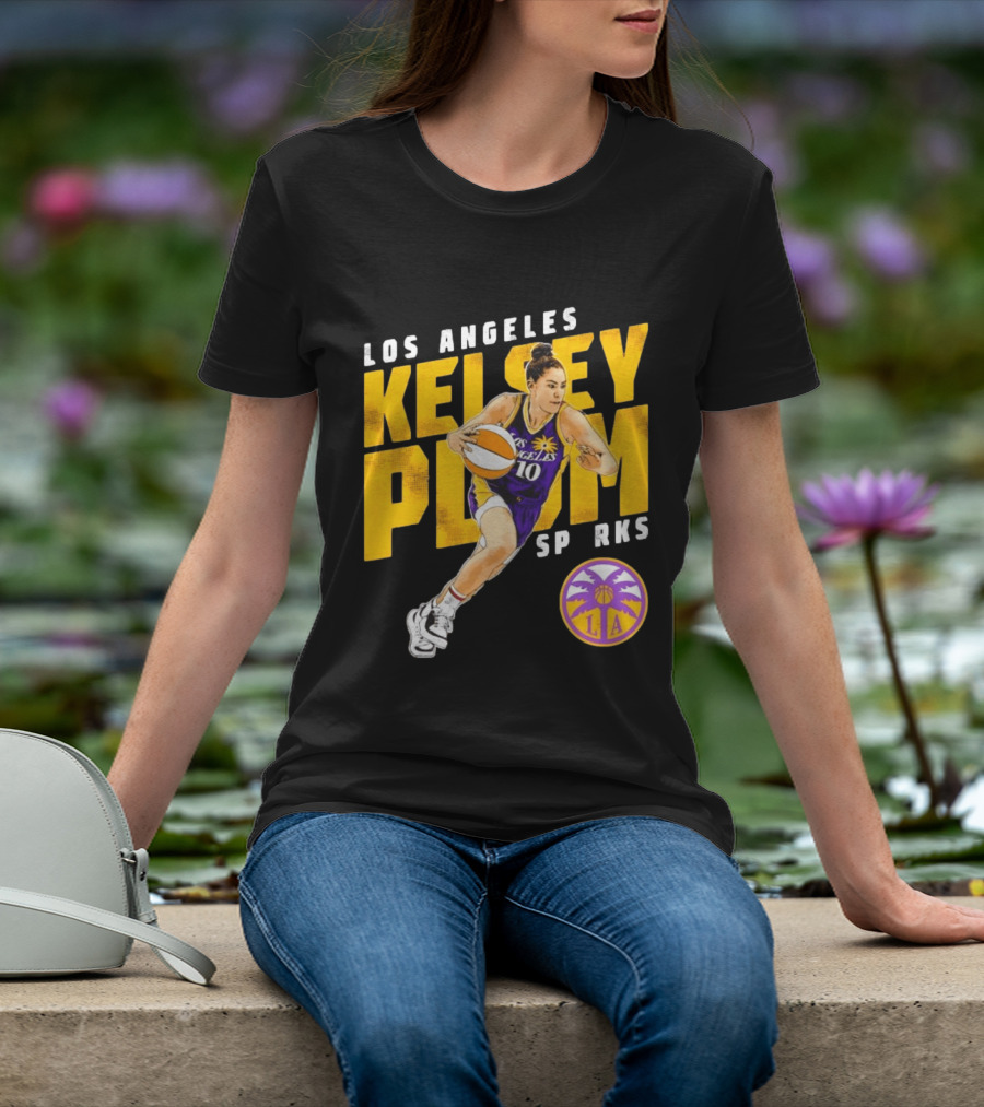 Los Angeles Kelsey Plum Sparks SP RKS 10 Basketball Player T-Shirt