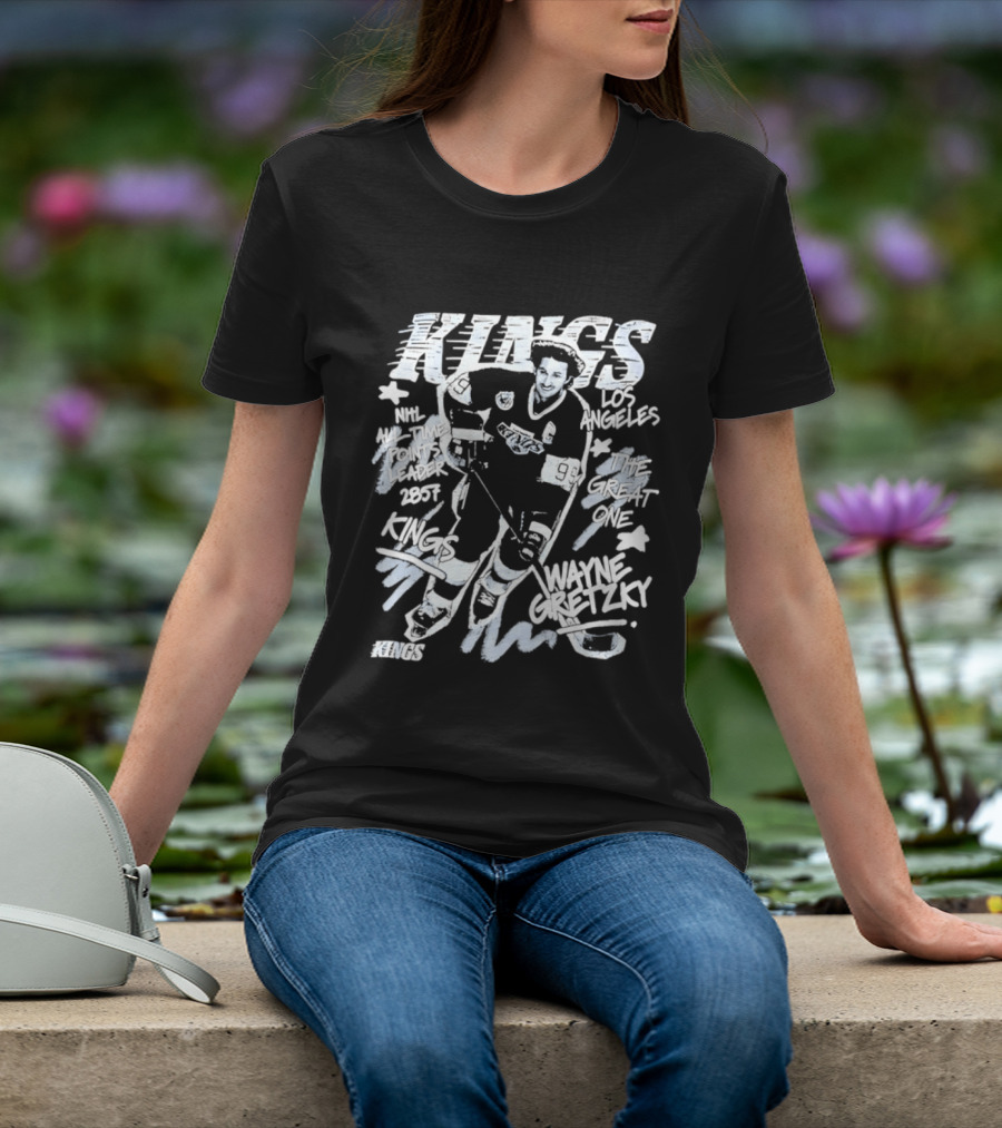 Los Angeles Kings Wayne Gretzky NHL All Time Points Leader Hockey Legend T-Shirt
