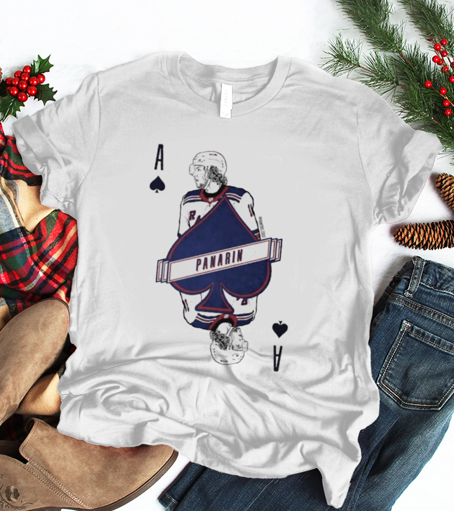 Panarin New York Rangers Playing Card Ace Spades T-Shirt