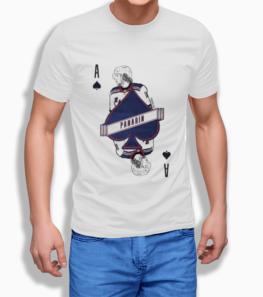 Panarin New York Rangers Playing Card Ace Spades T-Shirt