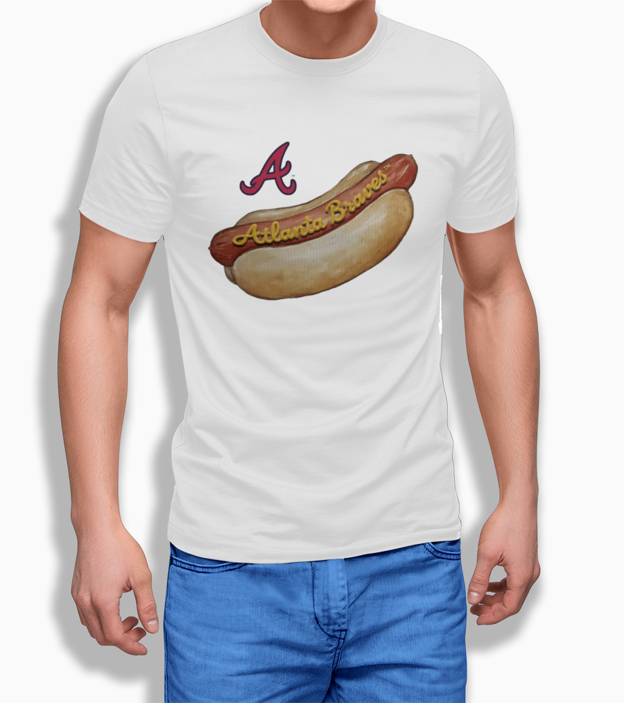 Atlanta Braves Hot Dog A Logo MLB 2026 Season T-Shirt