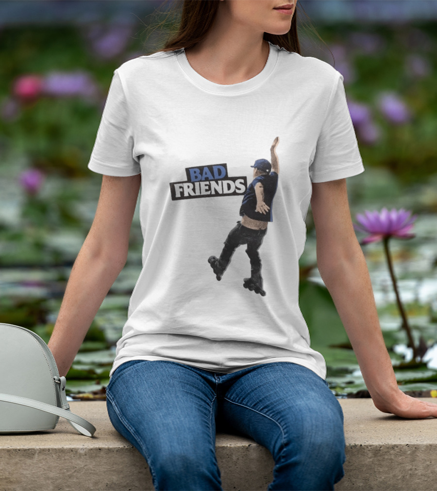 Bad Friends Bobby Roller Skating Fall T-Shirt
