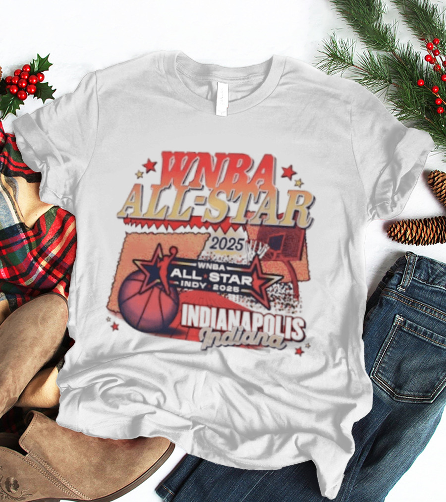 WNBA All Star 2025 Indianapolis Indy Basketball Game Indiana Fever T-Shirt
