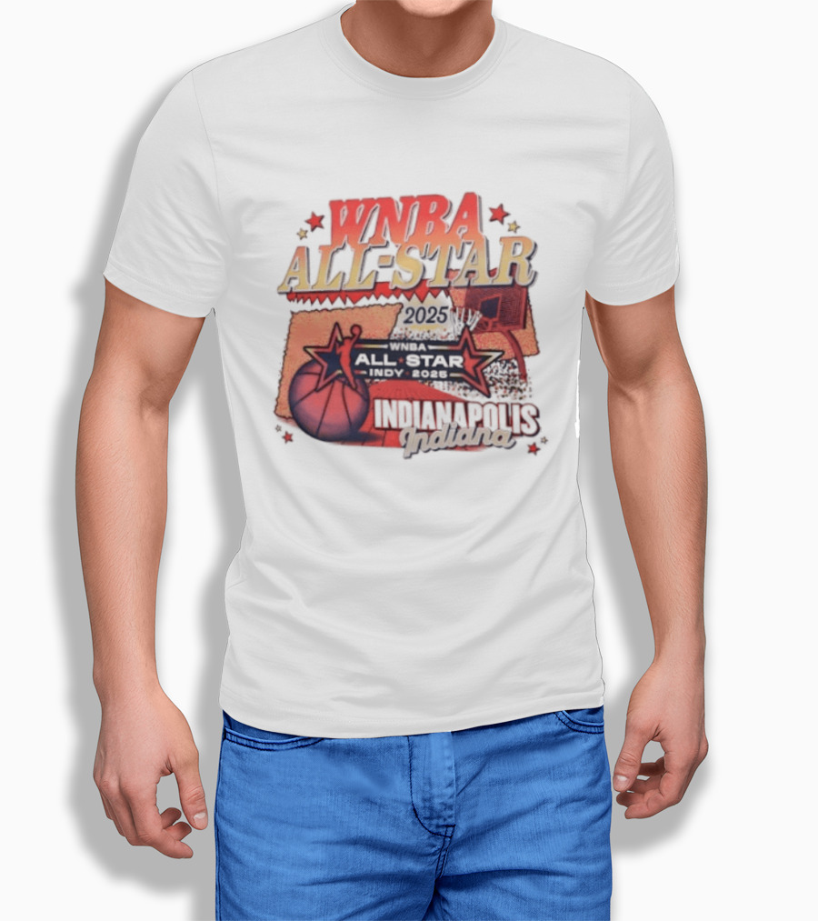 WNBA All Star 2025 Indianapolis Indy Basketball Game Indiana Fever T-Shirt
