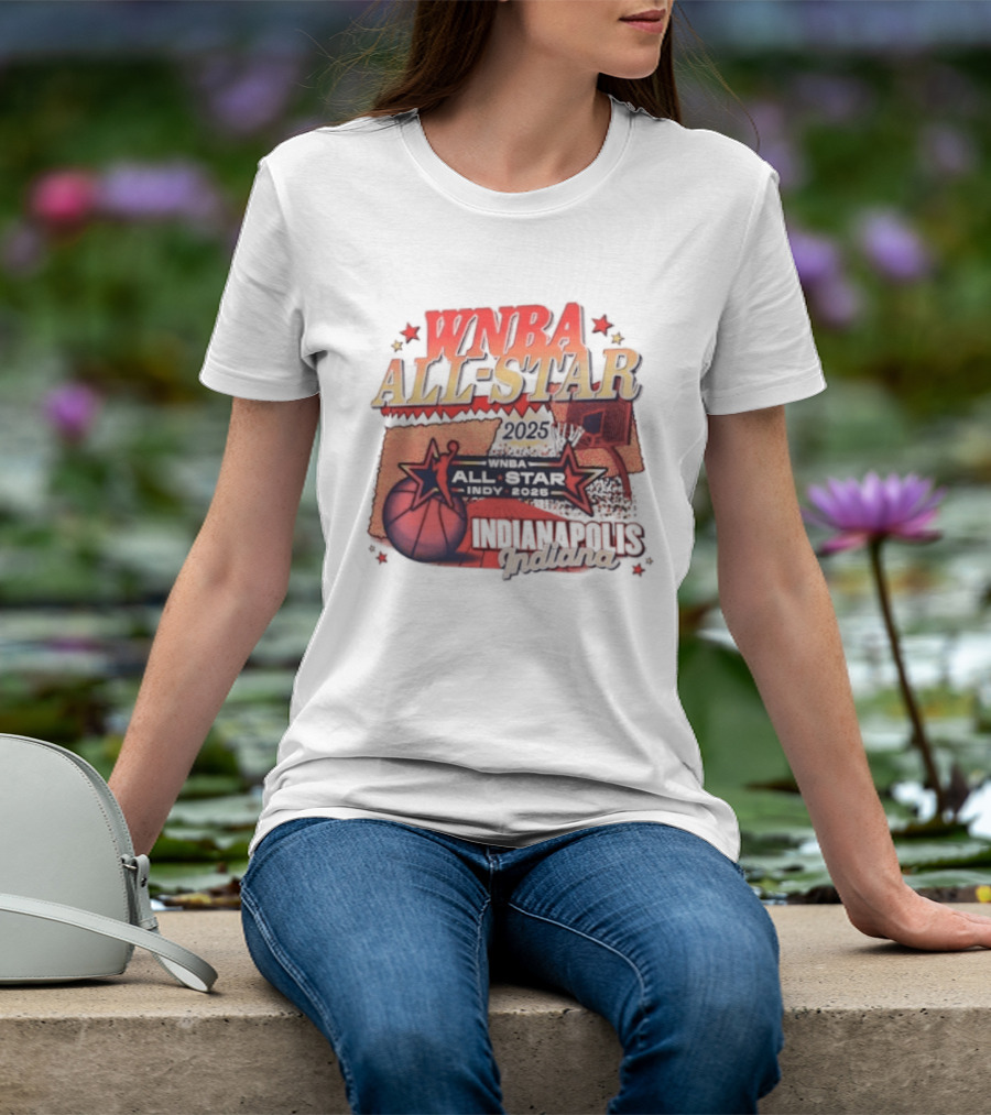 WNBA All Star 2025 Indianapolis Indy Basketball Game Indiana Fever T-Shirt