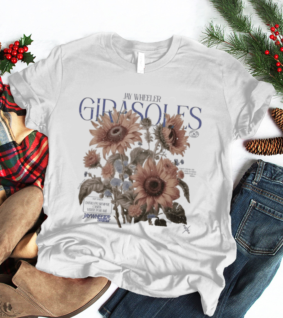 Jay Wheeler Girasoles Sunflowers Botanical T-Shirt