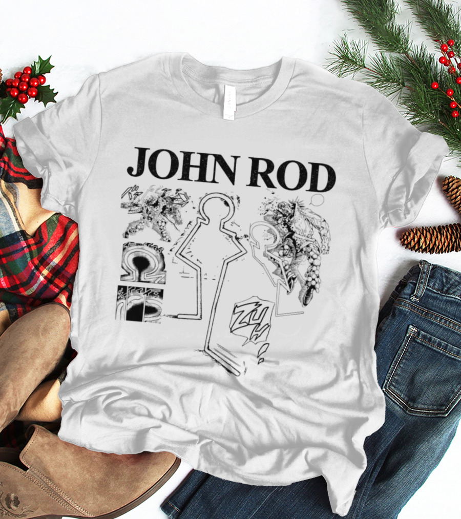 John Rod Abstract Figures And Faces T-Shirt