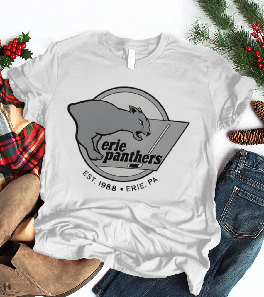 Erie Panthers Hockey Est. 1988 Erie PA Retro Team T-Shirt
