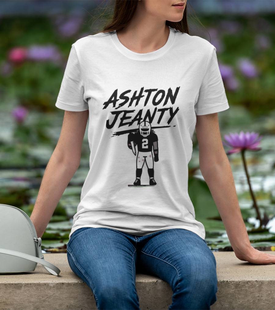 Raiders Ashton Jeanty Number 2 Horror Halloween Football T-Shirt