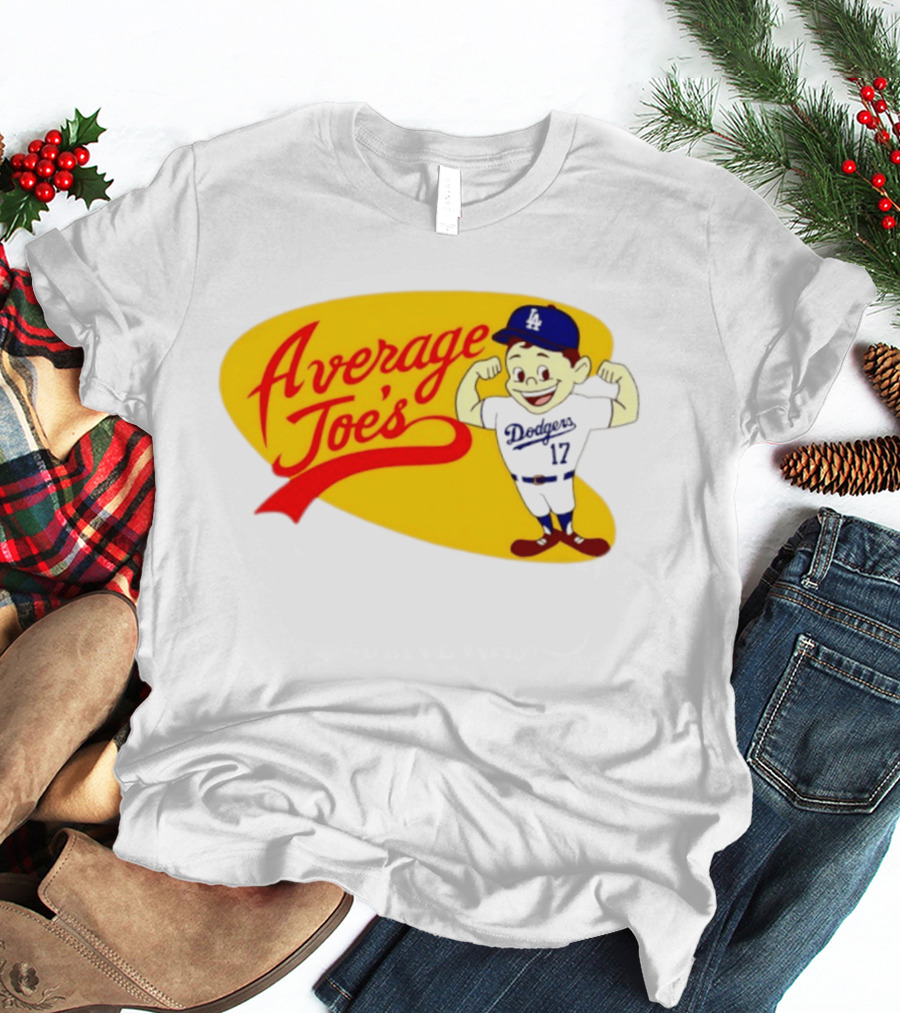 Average Joe's Dodgers No 17 LA Cartoon T-Shirt