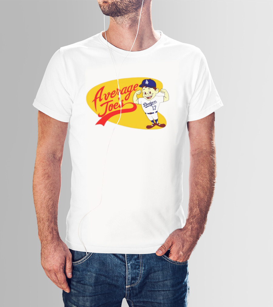 Average Joe's Dodgers No 17 LA Cartoon T-Shirt