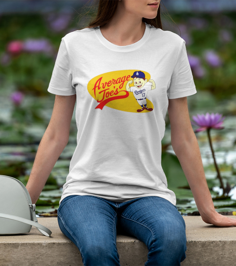 Average Joe's Dodgers No 17 LA Cartoon T-Shirt