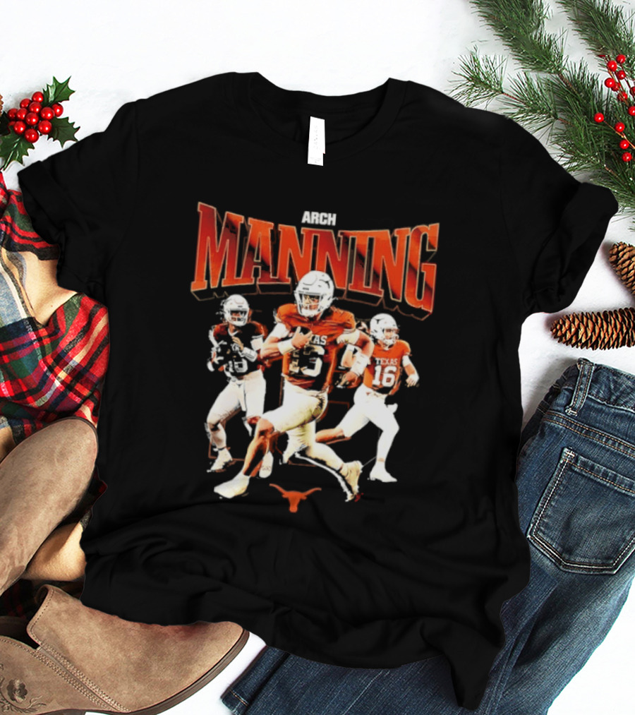 Arch Manning 16 Texas Longhorns NCAA Football Player Manning T-Shirt