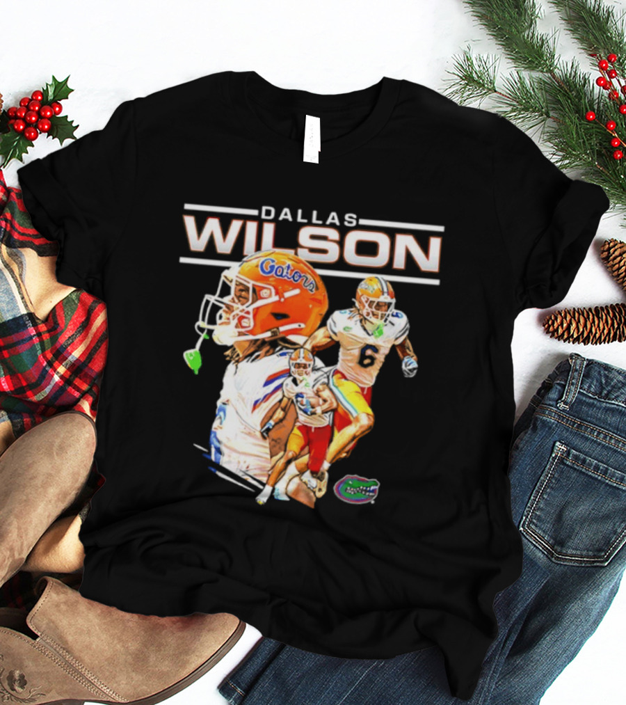 Dallas Wilson 6 Gators University Of Florida Football Player NCAA T-Shirt