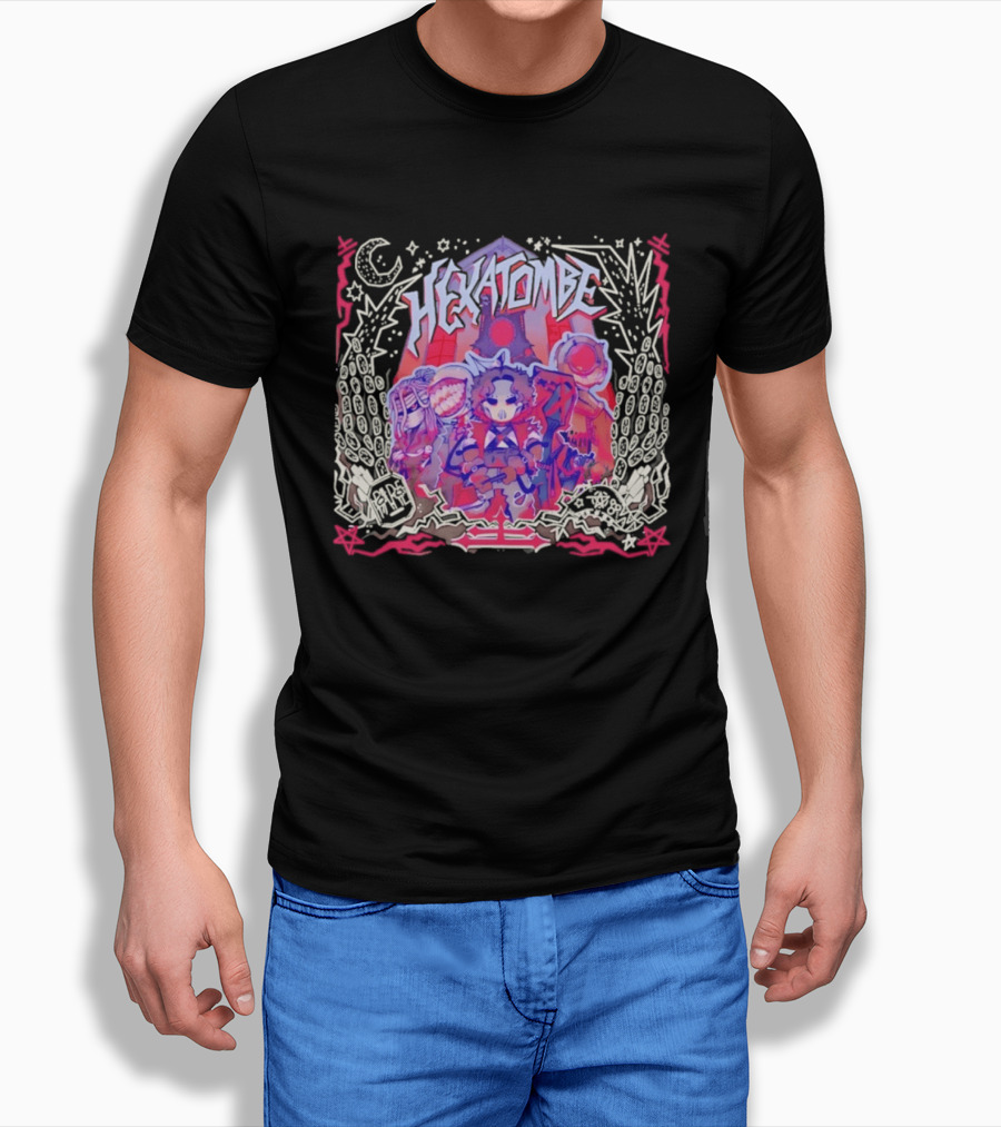 Hexatombe Paranormal Ordem Anime Characters Celestial T-Shirt