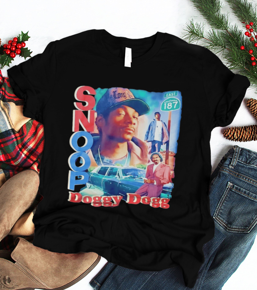 Snoop Doggy Dogg East California 187 Vintage Style Urban Fashion T-Shirt