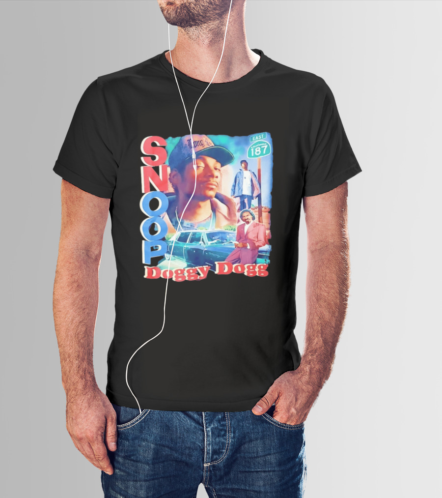 Snoop Doggy Dogg East California 187 Vintage Style Urban Fashion T-Shirt