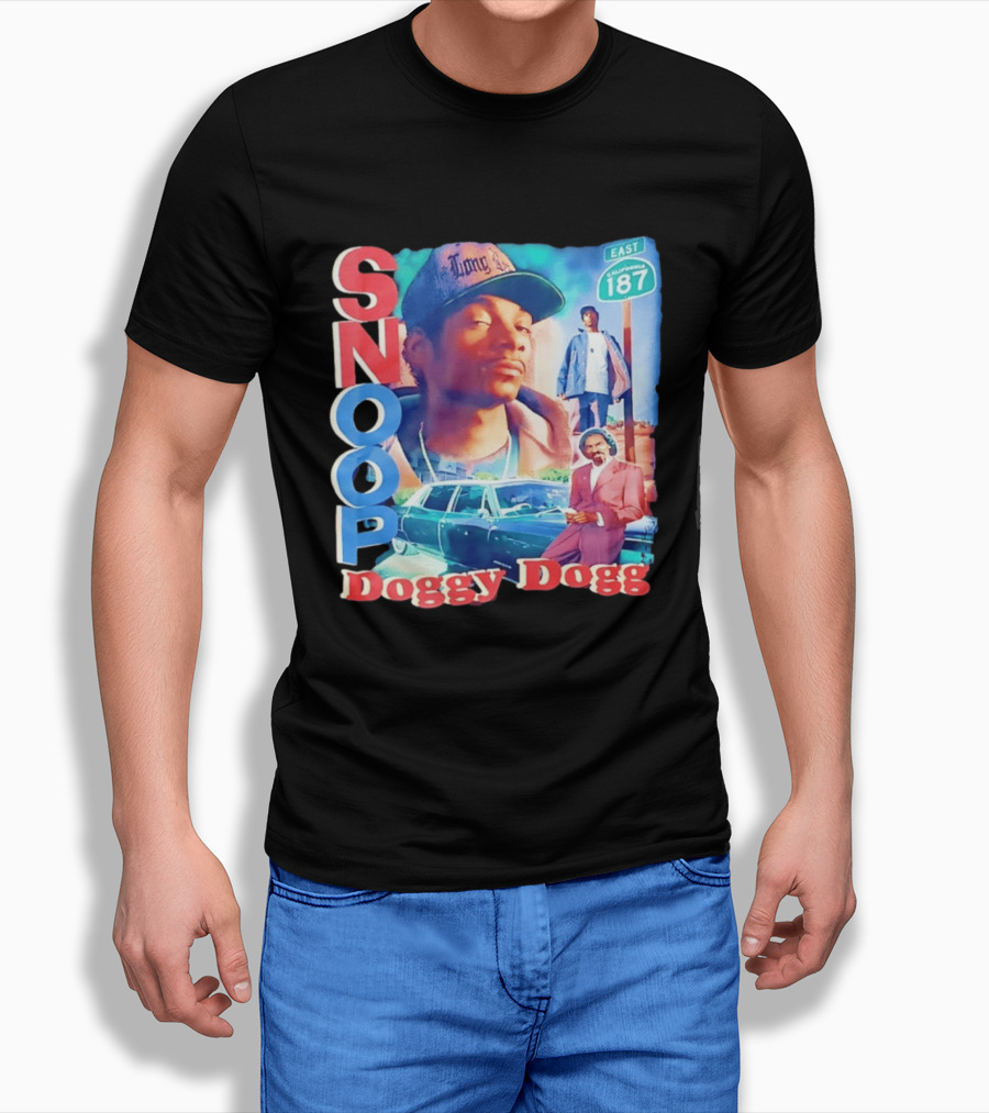 Snoop Doggy Dogg East California 187 Vintage Style Urban Fashion T-Shirt