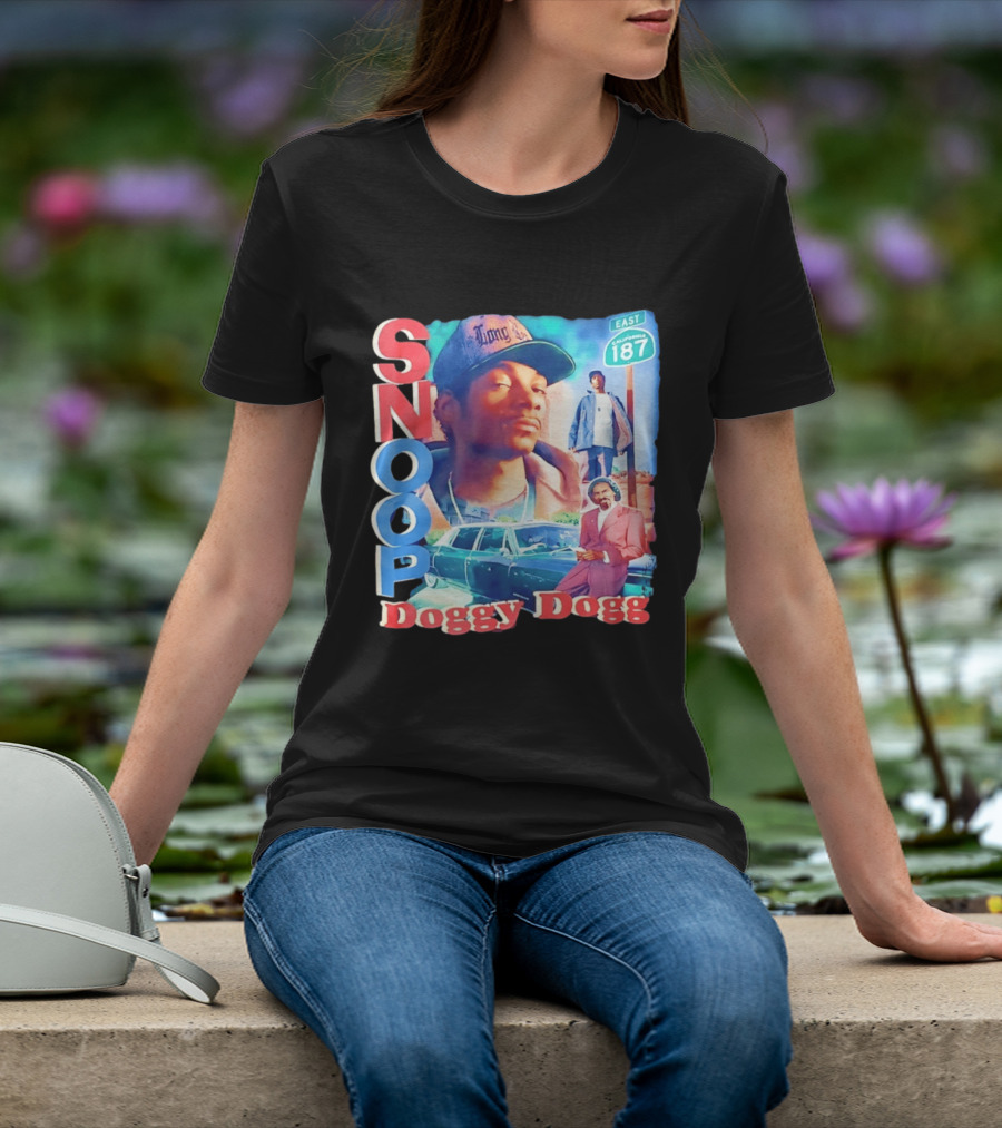 Snoop Doggy Dogg East California 187 Vintage Style Urban Fashion T-Shirt