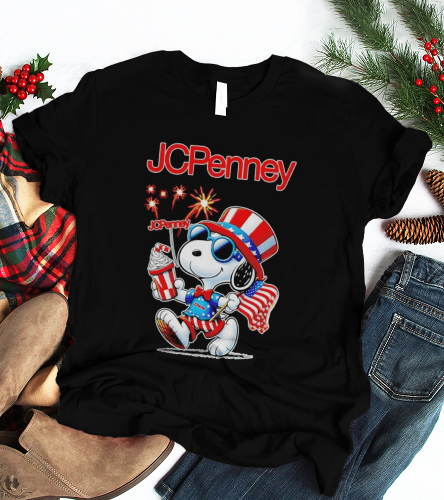 JCPenney Snoopy America 1776 2026 250th Anniversary Celebration T-Shirt