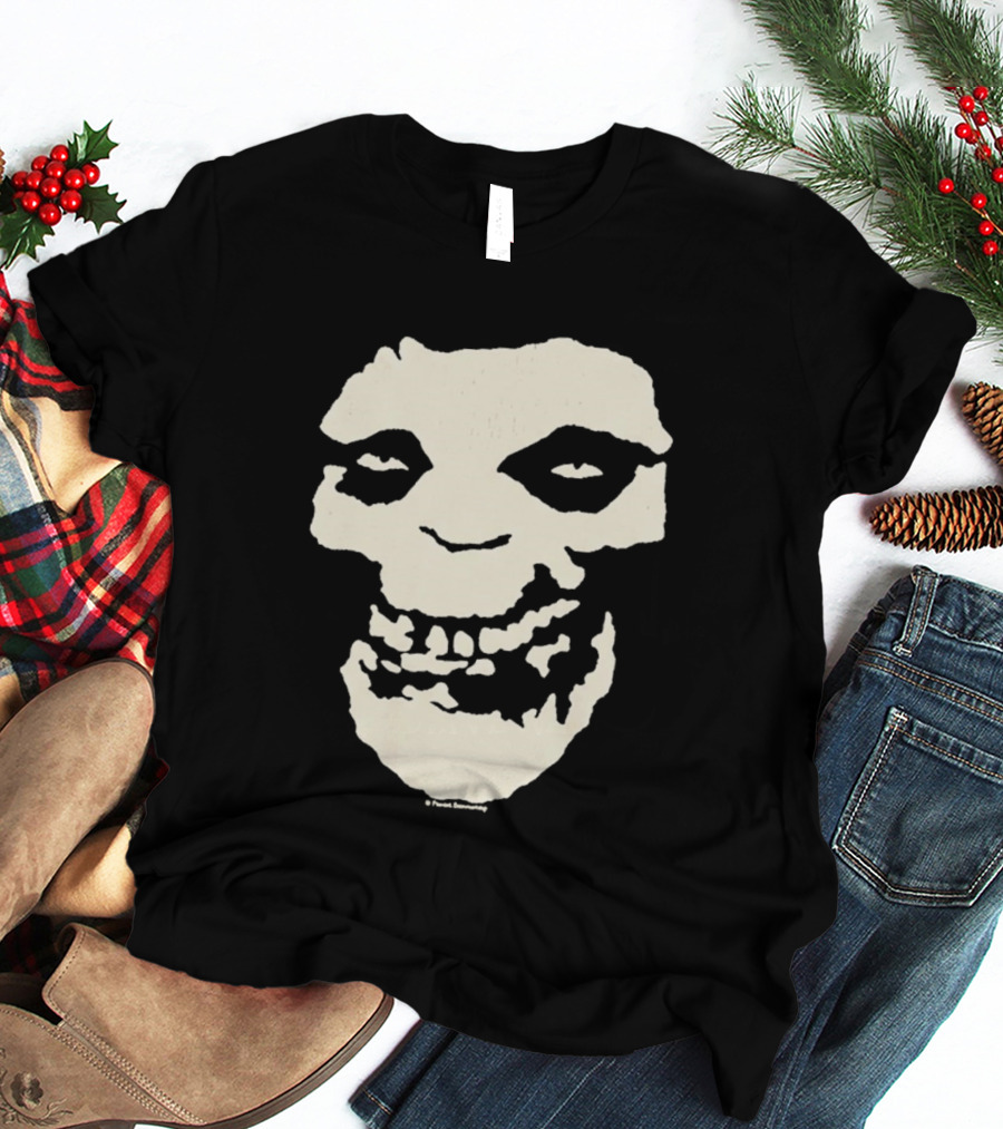 SUGA BTS Crimson Ghost Skull Misfits Collaboration T-Shirt