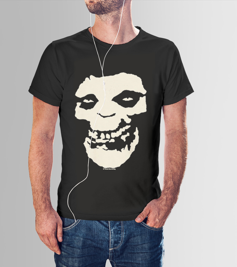 SUGA BTS Crimson Ghost Skull Misfits Collaboration T-Shirt