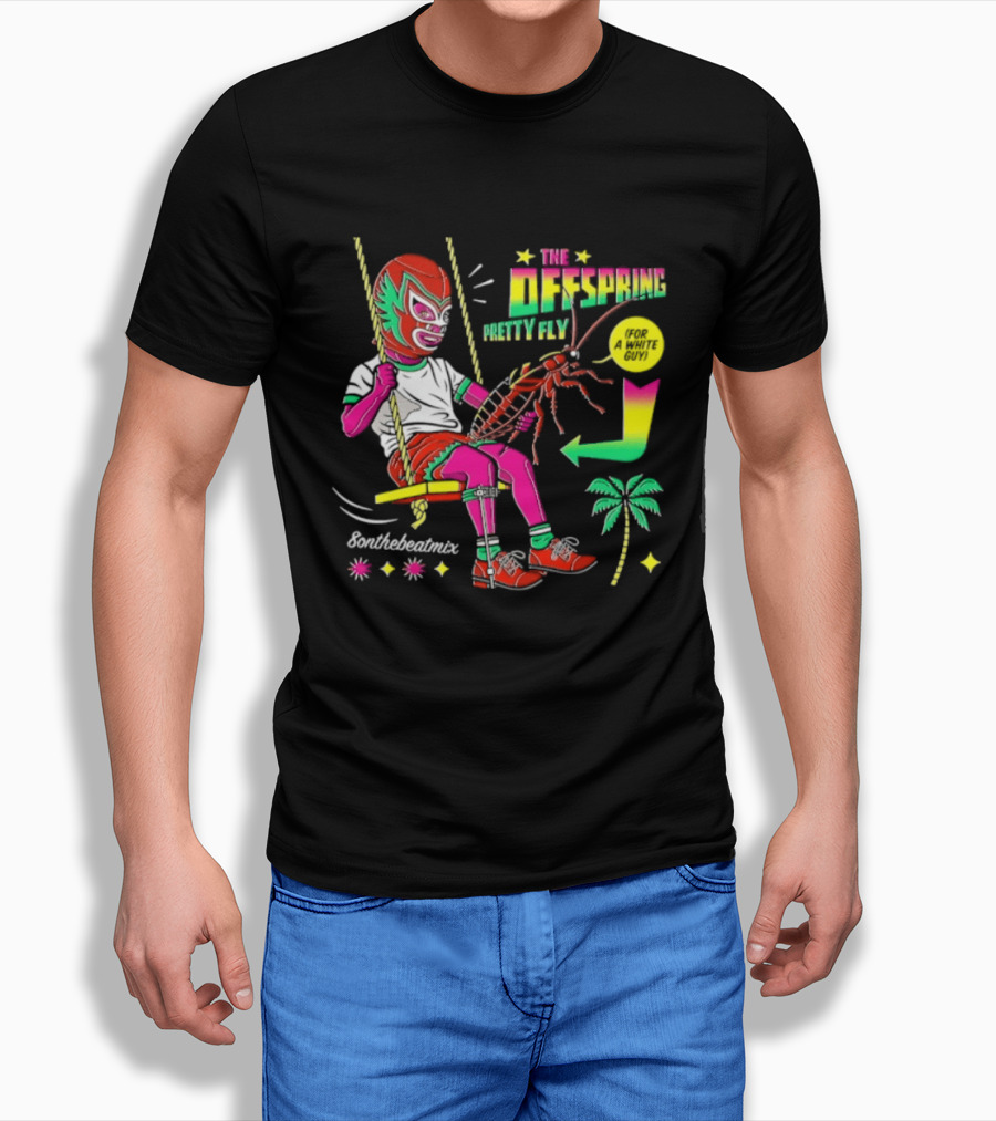 The Offspring Pretty Fly For A White Guy ButchTheButcher Luchador Swinging Lobster Tropical T-Shirt