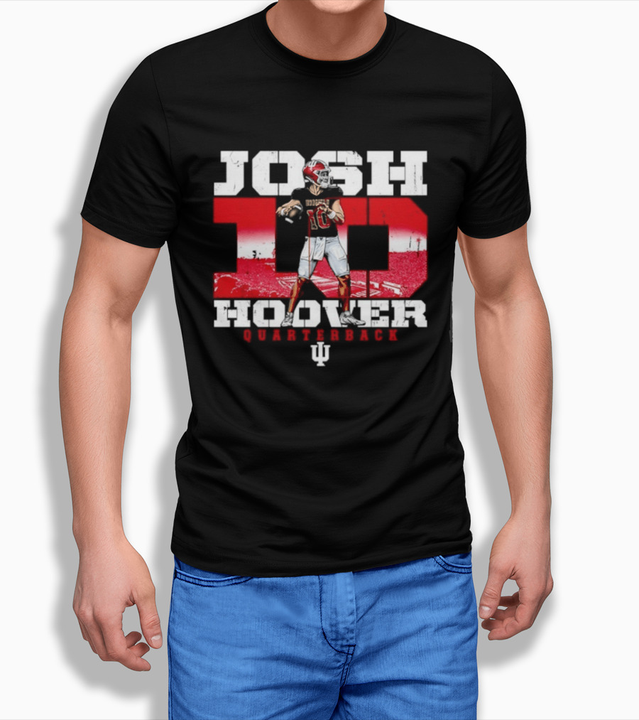Josh Hoover 10 Indiana Hoosiers Quarterback NCAA T-Shirt
